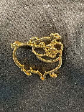 JJ Jonette Pig Brooch